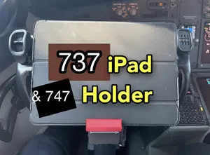 Boeing 737 & 747 iPhone/iPad/Smartphone/Tablet holder - yoke mounted (BLUE COLOR